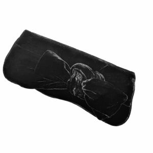 Vintage Lorelei Black Velvet Bow Clutch​